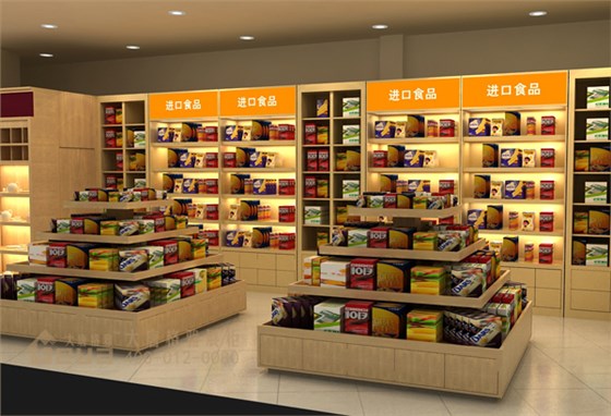 镇江万千百货进口食品展柜-食品展柜